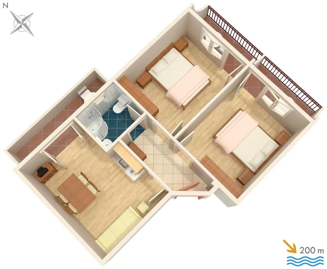 Apartments With A Parking Space Baska Voda, Makarska - 2709 ภายนอก รูปภาพ